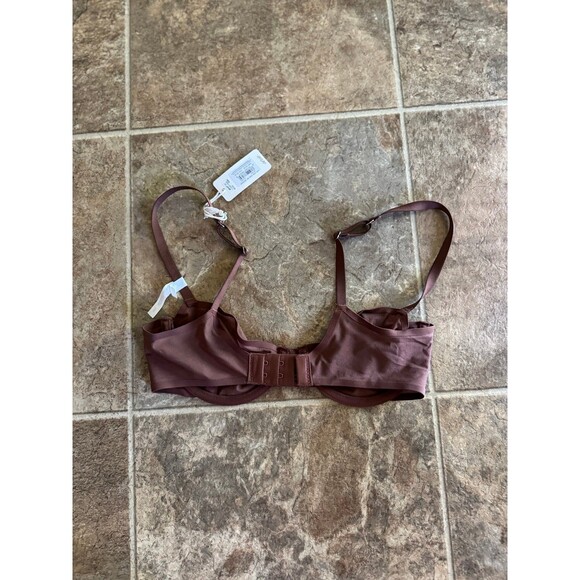 Aerie Smoothez Mesh Balconette Unlined Bra Brown 32C - Picture 5 of 7